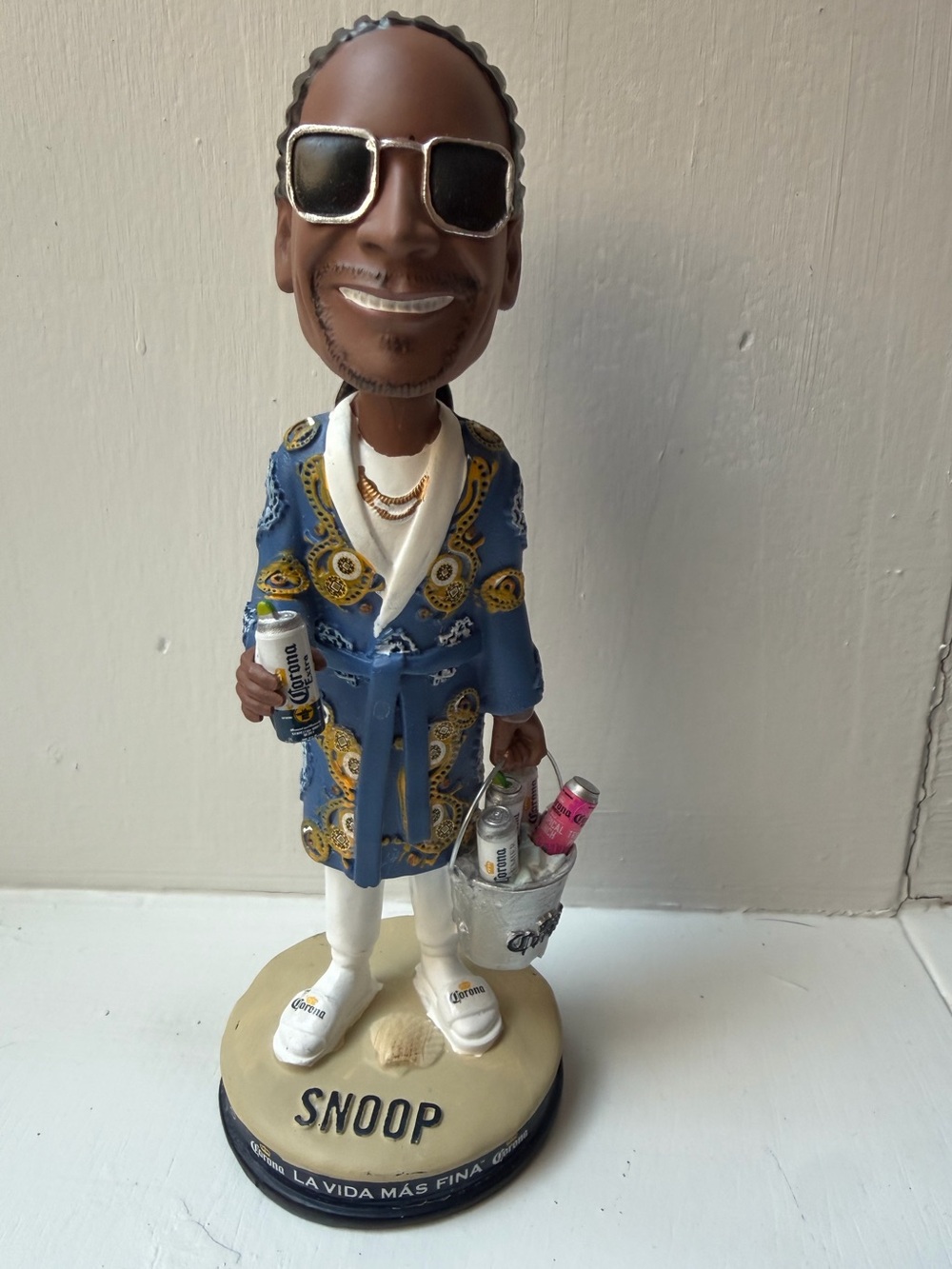 Corona Blue and Gold Snoop Dogg Figurine